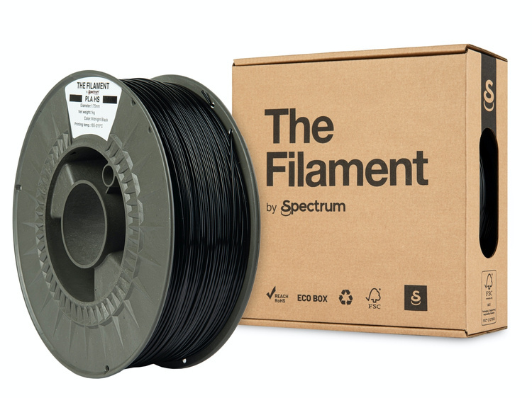 Filaments PLA HS midnight black 1kg The Filament by Spectrum